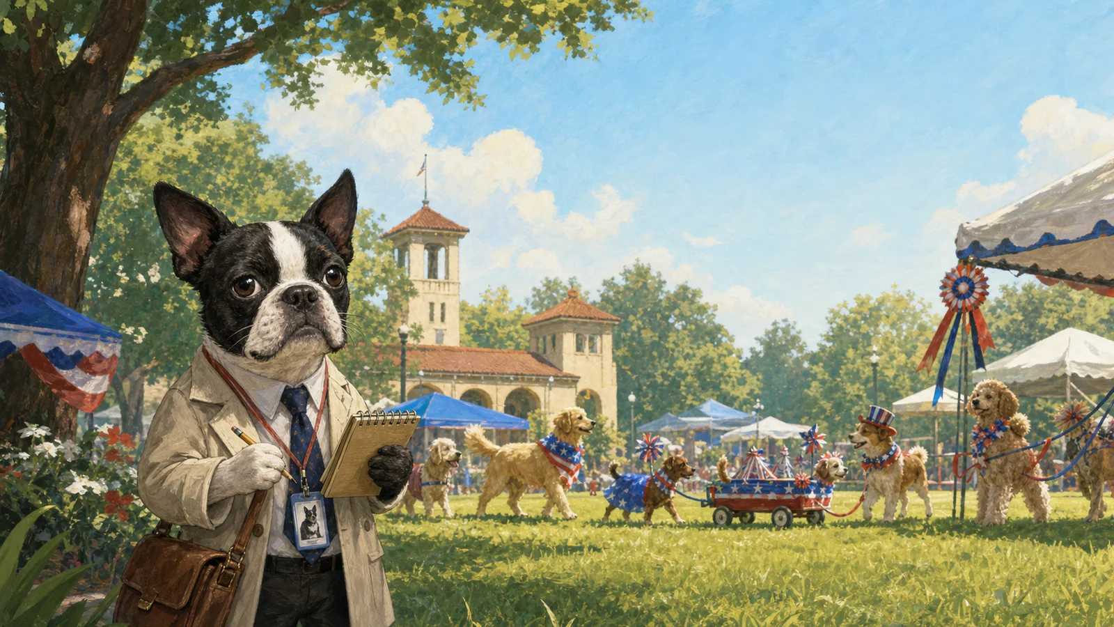 When the Parade Banned Spectators, the Dogs Came Prepared