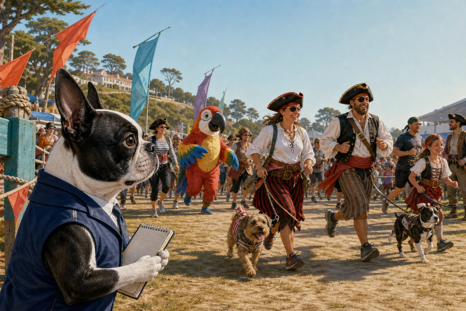 Fort Bragg’s Pirate 5K Brought 1,400 Runners, Family Dogs and Inflatable Parrots